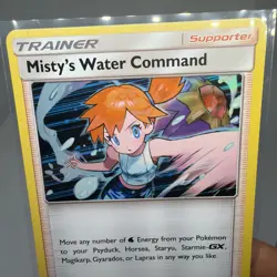 Pokemon TCG Hidden Fates Misty's Water Command Holo Card 63/68 Mint - Image 4