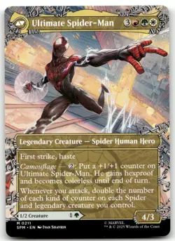 Miles Morales (0211) (Borderless) #211 (NM) Spider-Man SPM Magic MTG - Image 2