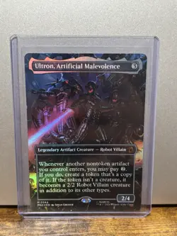 Ultron, Artificial Malevolence (Borderless) (0344) Marvel Super Heroes Foil - Image 1