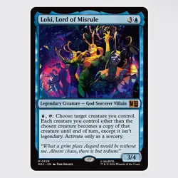 Magic: Loki, Lord of Misrule MTG Mythic Blue marvel jumpstart Foil - Image 1