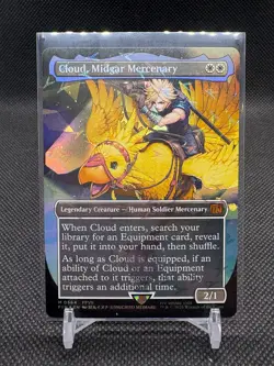 Cloud, Midgar Mercenary CHOCOBO TRACK FOIL - 0564 - Final Fantasy FIN MTG - Image 1