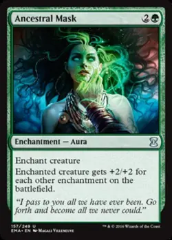 1x Ancestral Mask - Foil MTG - Eternal Masters - Moderate Play - Image 1