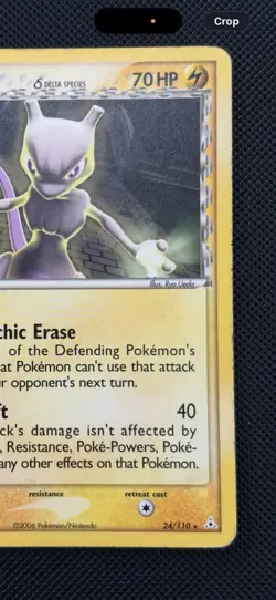 Pokemon TCG EX Holon Phantoms 2006 Mewtwo Delta Species 24/110 Reg Rare (HP) - Image 4