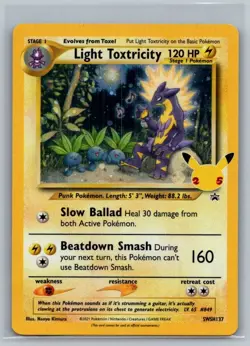 Light Toxtricity SWSH137 Holo Promo Sword & Shield Promo Pokemon Near Mint - Image 1