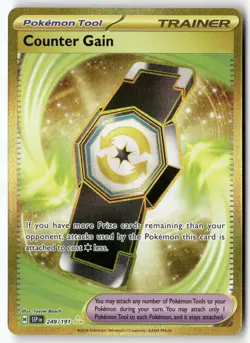 Counter Gain 249/191 Hyper Rare Surging Sparks Pokemon Holo Near Mint - Image 1