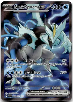 Black Kyurem ex 218/191 Ultra Rare Surging Sparks Pokemon NM - Image 1
