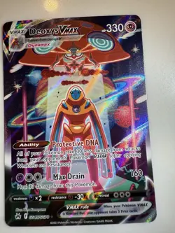 Pokemon Deoxys VMAX GG45/GG70 Galarian Gallery Crown Zenith Full Art Near Mint - Image 2