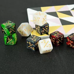 48-Piece Magic The Gathering Token Set - Marble Cube & Loyalty Dice for MTG A... - Image 5