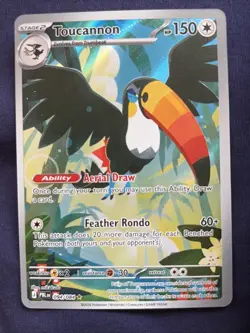 2026 Pokemon Toucannon 094/084 Illustration Rare Pitch Black Holo NM - Image 1