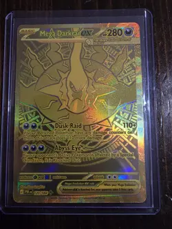 Pokemon TCG Mega Darkrai EX 120/084 Evolutions Secret Rare Full Art Holo - Image 1