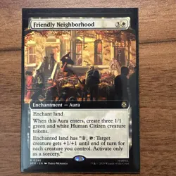 NM Extended Art Friendly Neighborhood, MTG, Marvel's Spider-Man, Magic, 246 - Image 1