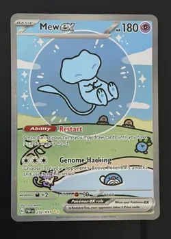 Pokemon Mew EX 232/091 Bubble Mew SIR SV Paldean Fates NM English - Image 1