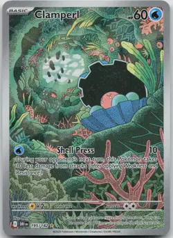 Clamperl 195/182 Illustration Rare Destined Rivals Pokemon NM/M - Image 1