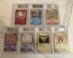 Pokemon 2016 20th Anniversary Japanese Holo Lot Of 7 BGS 9/9.5 Gyarados Zapdos - Image 1