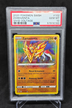 2020 Pokemon SWSH - Zamazenta #102 Vivid Voltage - PSA 10 GEM MT - Image 1