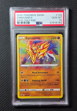 2020 Pokemon SWSH - Zamazenta #102 Vivid Voltage - PSA 10 GEM MT - Image 3