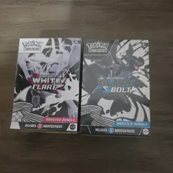 Lot Pokemon TCG Scarlet & Violet Black Bolt and White Flare Booster Bundle - Image 1