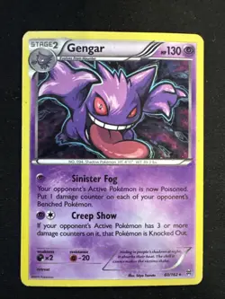 Pokemon TCG Gengar Pokemon 60/162 Holo - Image 1