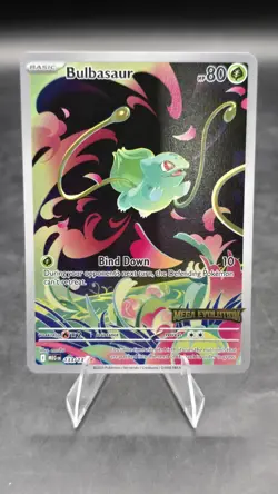 2025 Pokemon Mega Evolution Bulbasaur Stamped Booster Promo 133/132 -A30 - Image 1