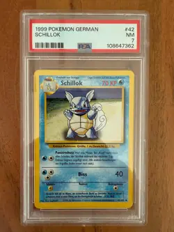 Pokemon · Schillok · Basis-Set · 42/102 · Deutsch · 1999 · Karte · PSA 7 - Image 3