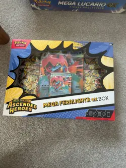 Pokemon Mega Evolution Ascended Heroes Mega Feraligatr EX Box Brand New & Sealed - Image 1