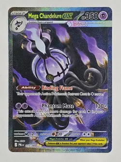 MINT Mega Chandelure EX Pitch Black 115/84 SIR FLAWLESS - Image 1