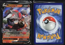 Rhyperior V 095/189 Holo V Rare Darkness Ablaze Pokemon NM - Image 3