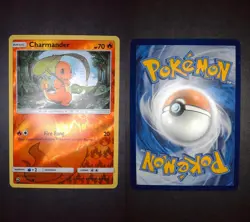 Charmander 1/70 Common Dragon Majesty Pokemon Reverse Holo Lightly Played - Image 1