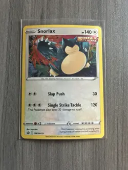 Pokemon Snorlax Promo Holo SWSH: Sword & Shield SWSH119 Basic 140 HP - Image 2