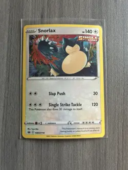 Pokemon Snorlax Promo Holo SWSH: Sword & Shield SWSH119 Basic 140 HP - Image 3