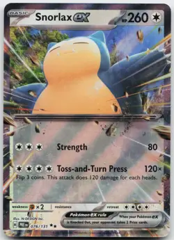 Snorlax ex 076/131 Holo Double Rare Prismatic Evolutions Near Mint - Image 1
