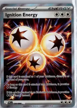 Ignition Energy 124/094 Ultra Rare Phantasmal Flames Pokemon Holo NM/M - Image 1