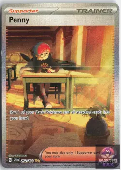 Penny 252/198 Special Illustration Rare Scarlet & Violet Pokemon Holo Near Mint - Image 1
