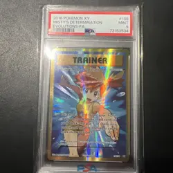 PSA 9 Misty's Determination 2016 Pokemon XY Evolutions - Full Art 108/108 - Image 2