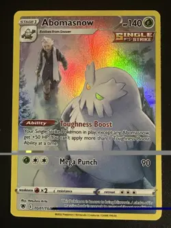 Abomasnow TG01/TG30 Pokemon Astral Radiance Trainer Gallery Full Art Holo NM - Image 1