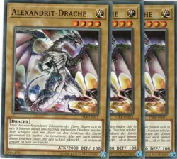 yugioh 3x Alexandrit-Drache YSKR-DE011 COMMON DEUTSCH - Image 1