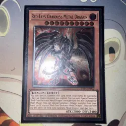 UP01-EN002 Red-Eyes Darkness Metal Dragon ULTIMATE RARE Near Mint Yu-Gi-Oh - Image 1