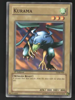Kurama LOB-039 The Legend of Blue Eyes White Dragon Yu-Gi-Oh 1st Edition NM - Image 1