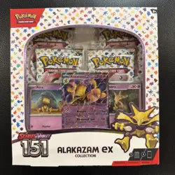 Pokemon TCG Scarlet & Violet 151 Alakazam ex Collection Box [SEALED] - Image 1