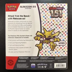 Pokemon TCG Scarlet & Violet 151 Alakazam ex Collection Box [SEALED] - Image 2