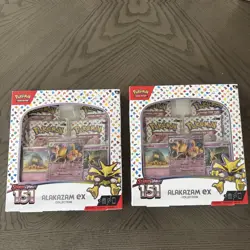 2x Pokemon TCG Scarlet & Violet 151 Alakazam ex Collection Box Set SEALED - Image 1