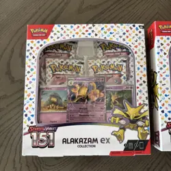 2x Pokemon TCG Scarlet & Violet 151 Alakazam ex Collection Box Set SEALED - Image 2
