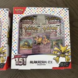 2x Pokemon TCG Scarlet & Violet 151 Alakazam ex Collection Box Set SEALED - Image 3