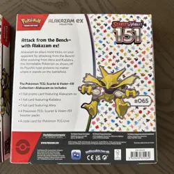 2x Pokemon TCG Scarlet & Violet 151 Alakazam ex Collection Box Set SEALED - Image 4