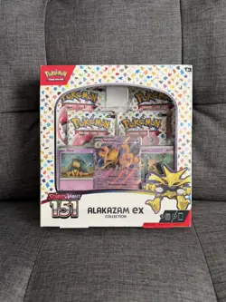 Pokemon TCG Scarlet & Violet 151 Alakazam Ex Collection Box SEALED - Image 1