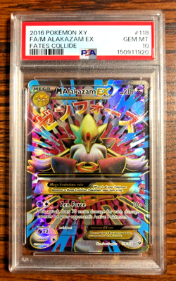 M Alakazam EX Full Art UR #118|PSA GEM MT 10|2016 XY Fates Collide|Pokemon TCG - Image 1