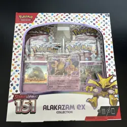 Pokemon TCG Scarlet and Violet 151 Alakazam ex Collection Box (Factory Sealed) 820650855269 - Image 1