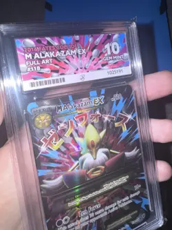 Pokemon TCG Mega M Alakazam EX 118/124 Fates Collide ACE 10 PERFECT SUBGRADES - Image 1