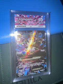 Pokemon TCG Mega M Alakazam EX 118/124 Fates Collide ACE 10 PERFECT SUBGRADES - Image 4
