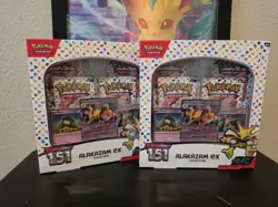 2x Pokemon TCG Scarlet & Violet 151 Alakazam ex Collection Box Set Sealed - Image 1